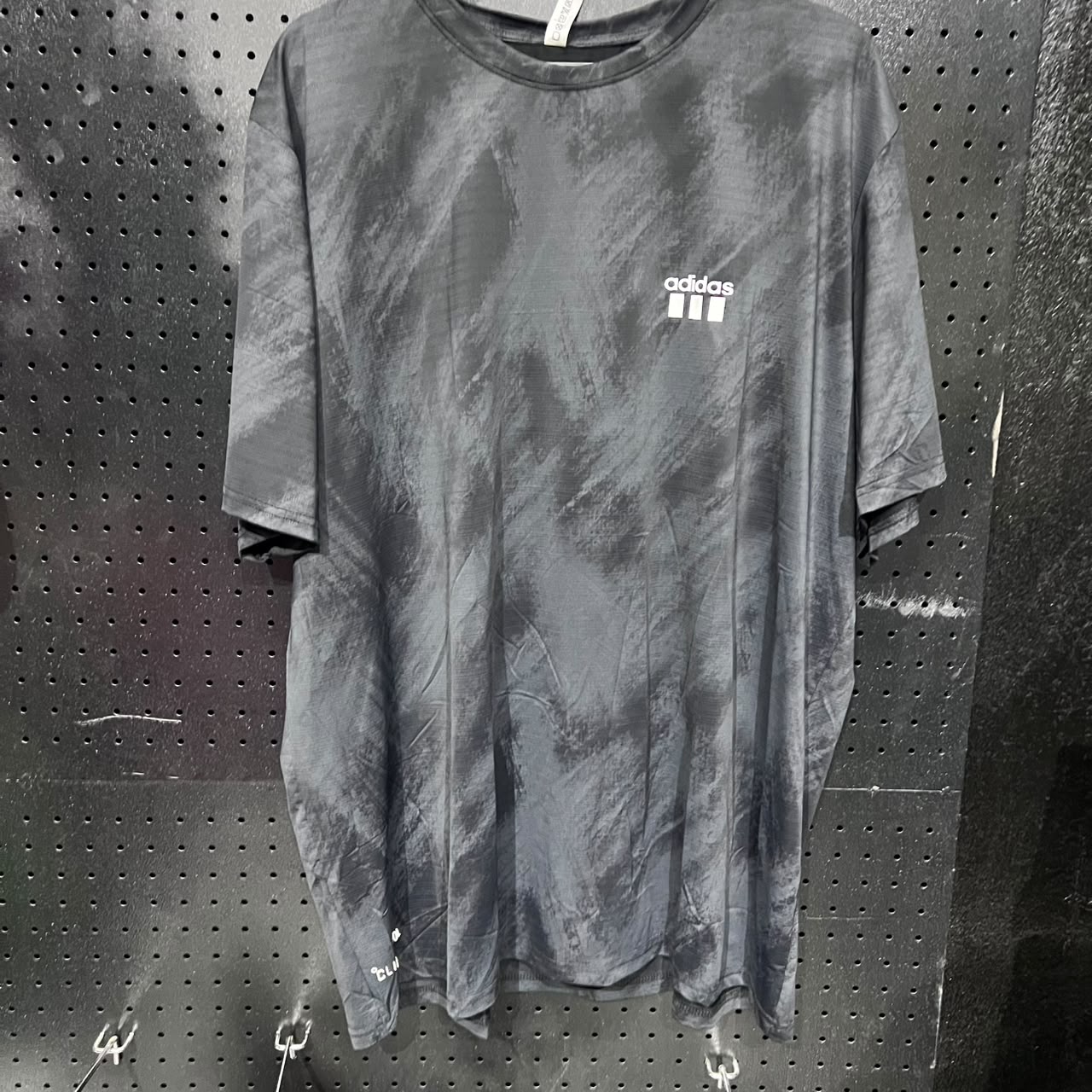 Men's Tie-Dye Wash Athletic Short-Sleeve T-Shirt - Dark Grey & Black